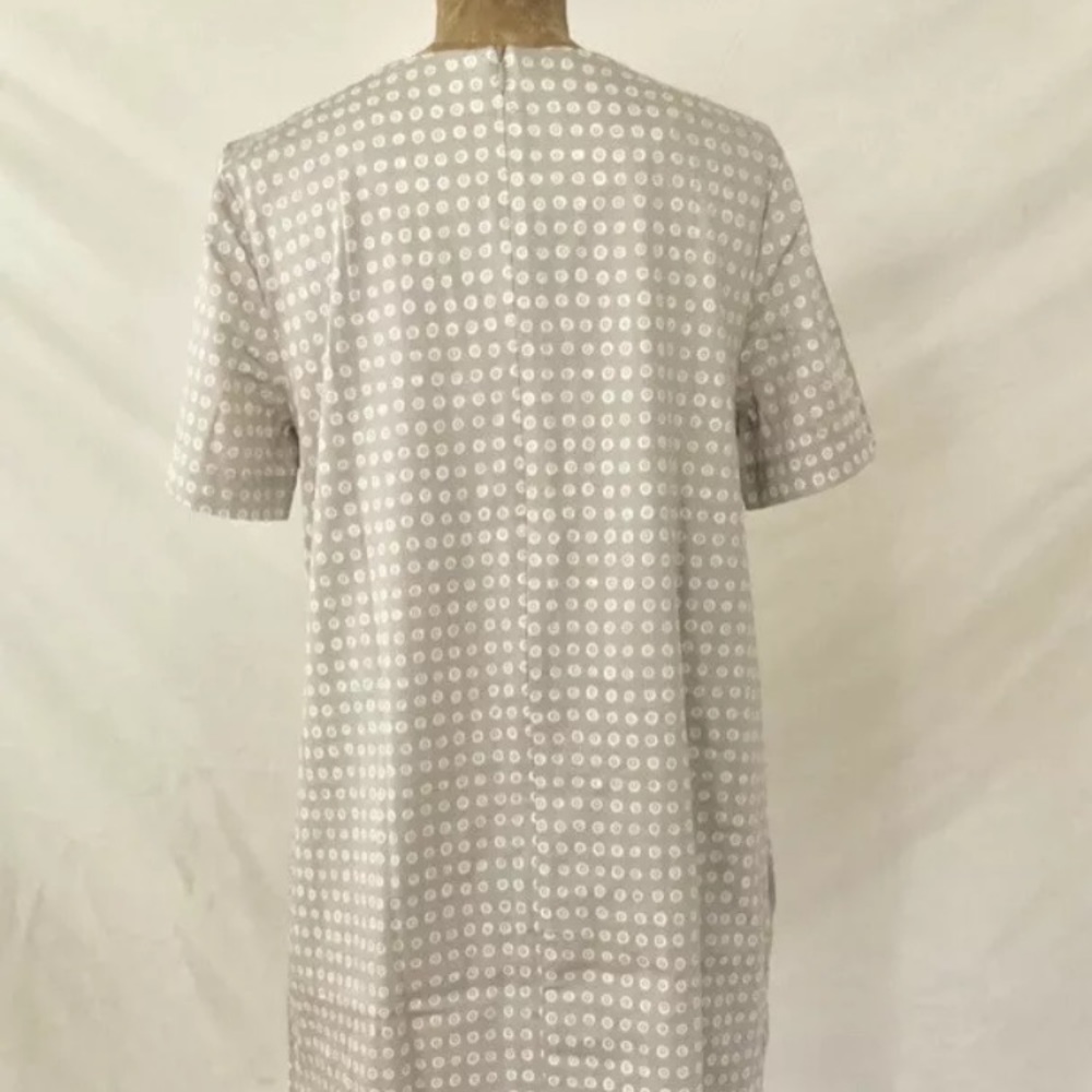 *SOLD* Marimekko Kora 042260 Beige Cotton Blend Short Sleeves Dress Size 34 - Picture 5 of 9